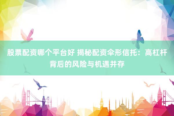 股票配资哪个平台好 揭秘配资伞形信托：高杠杆背后的风险与机遇并存