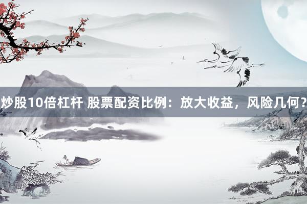 炒股10倍杠杆 股票配资比例：放大收益，风险几何？